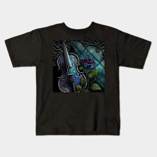 Violin Music Filigree Kids T-Shirt